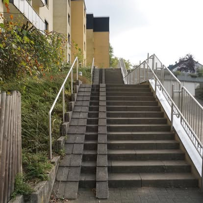 Geländer an einer Treppenanlage
