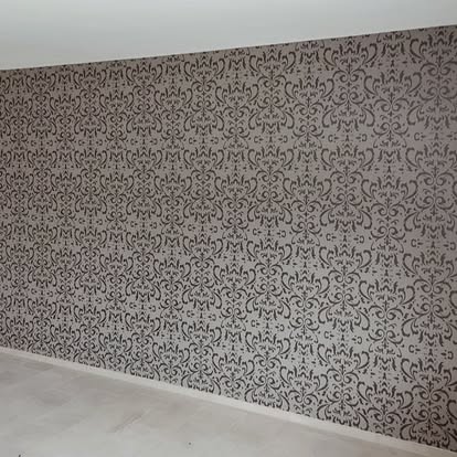 Dekorative Wandgestaltung im Innenbereich